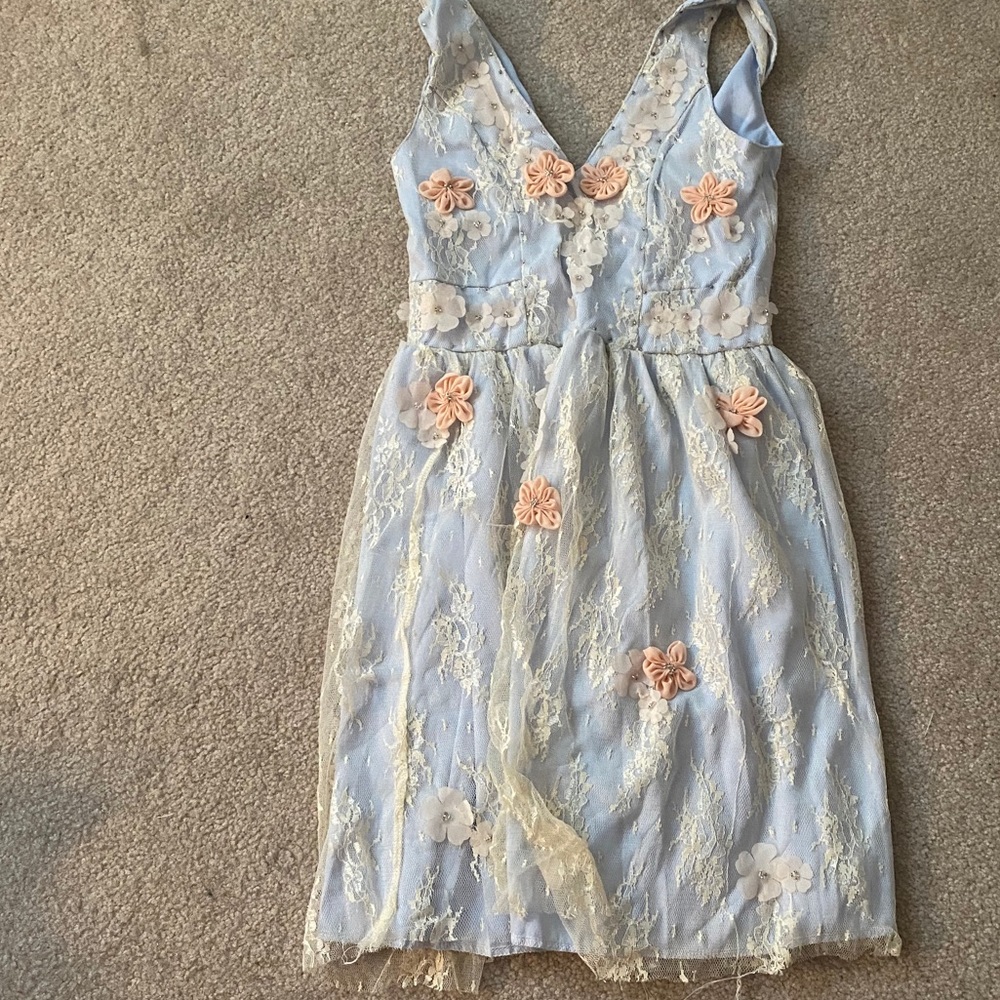Lacy floral sun dress